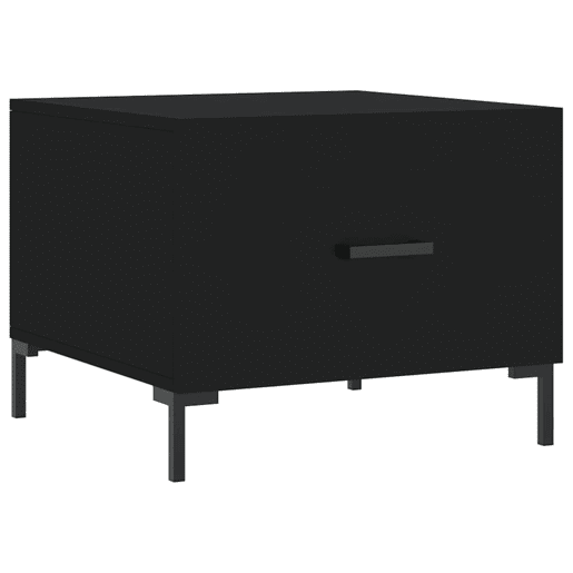 Mesa de Centro, Mesa baixa, 50x50x40 cm derivados de madeira preto