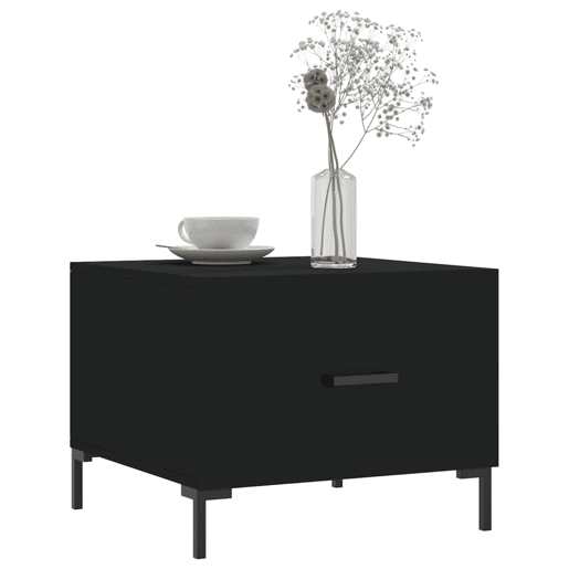 Mesa de Centro, Mesa baixa, 50x50x40 cm derivados de madeira preto