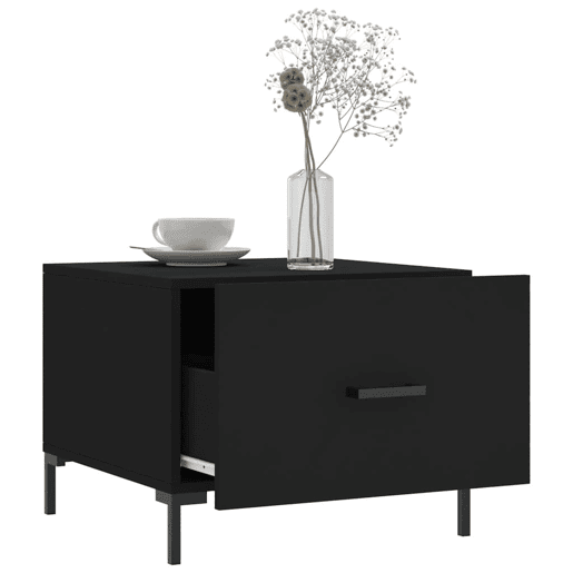Mesa de Centro, Mesa baixa, 50x50x40 cm derivados de madeira preto