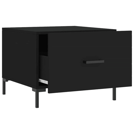 Mesa de Centro, Mesa baixa, 50x50x40 cm derivados de madeira preto