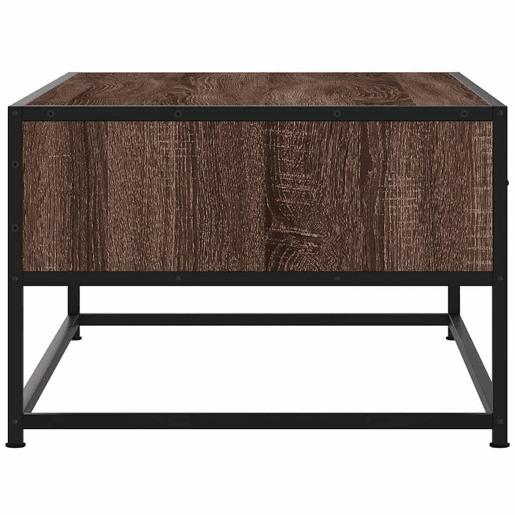 Mesa de Centro, Mesa baixa, 100x50x35 cm deriv. madeirametal carvalho castanho