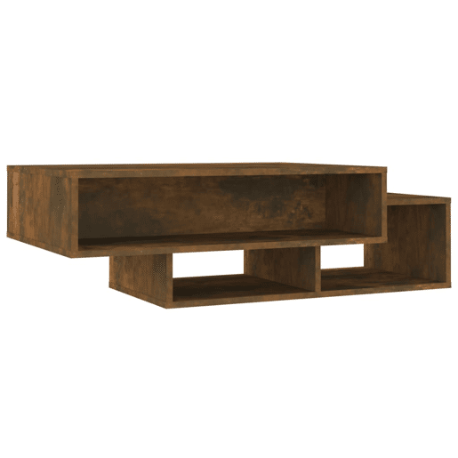 Mesa de Centro, Mesa baixa, 105x55x32cm derivados de madeira carvalho fumado