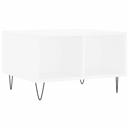 Mesa de Centro, Mesa baixa, 60x50x36,5 cm derivados de madeira branco