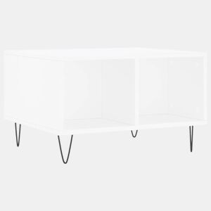 Mesa de Centro, Mesa baixa, 60x50x36,5 cm derivados de madeira branco