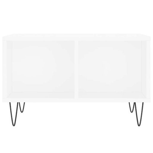 Mesa de Centro, Mesa baixa, 60x50x36,5 cm derivados de madeira branco