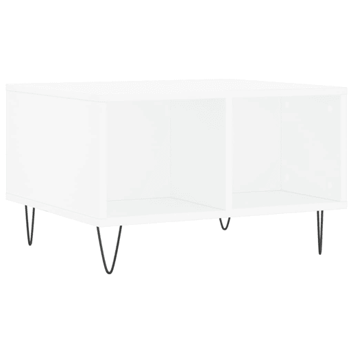Mesa de Centro, Mesa baixa, 60x50x36,5 cm derivados de madeira branco