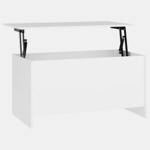 Mesa de Centro, Mesa baixa, 102x55,5x52,5 cm madeira processada branco