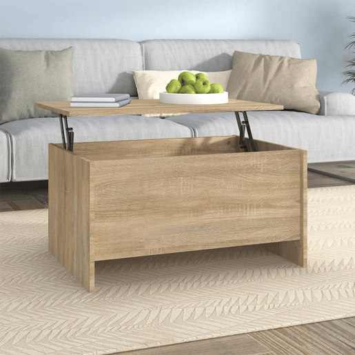 Mesa de Centro, Mesa baixa, 80x55,5x41,5cm madeira processada carvalho sonoma Mesa de Centro, Mesa baixa, 80x55,5x41,5cm madeira processada carvalho sonoma