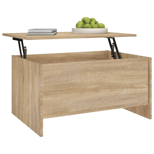 Mesa de Centro, Mesa baixa, 80x55,5x41,5cm madeira processada carvalho sonoma Mesa de Centro, Mesa baixa, 80x55,5x41,5cm madeira processada carvalho sonoma