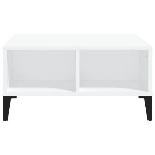 Mesa de Centro, Mesa baixa, 60x60x30 cm derivados de madeira branco