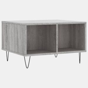 Mesa de Centro, Mesa baixa, 60x50x36,5 cm derivados de madeira cinza sonoma