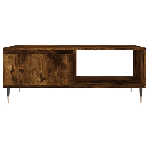 Mesa de Centro, Mesa baixa, 90x60x35 cm derivados de madeira carvalho fumado