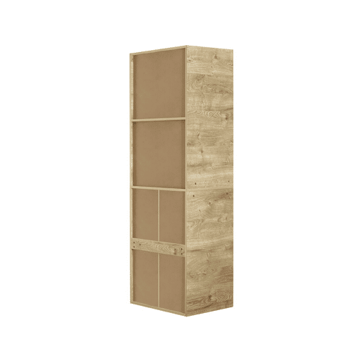 Roupeiro Opéra com 5 gavetas e 2 prateleiras - 60 x 45 x 180 cm - Bege