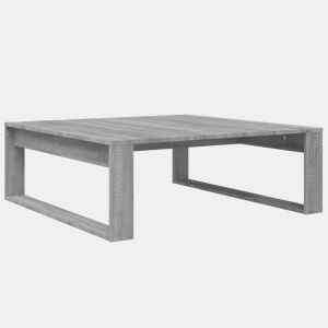 Mesa de Centro, Mesa baixa, 100x100x35 cm derivados de madeira cinza sonoma