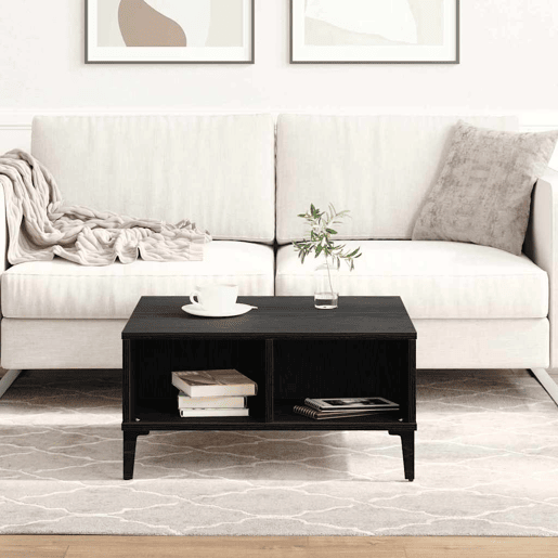 Mesa de Centro, Mesa baixa, Carvalho Preto 60 x 60 x 30 cm