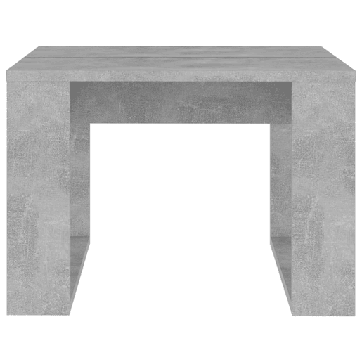 Mesa de Centro, Mesa baixa, 50x50x35 cm derivados de madeira cinzento cimento