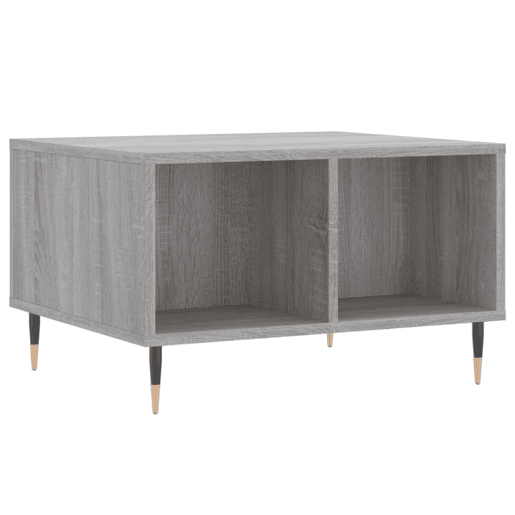 Mesa de Centro, Mesa baixa, 60x50x36,5 cm derivados de madeira cinza sonoma