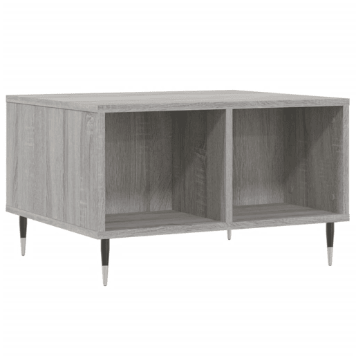 Mesa de Centro, Mesa baixa, 60x50x36,5 cm derivados de madeira cinza sonoma