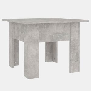 Mesa de Centro, Mesa baixa, 55x55x42 cm contraplacado cinzento cimento