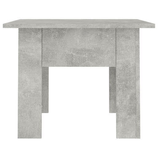 Mesa de Centro, Mesa baixa, 55x55x42 cm contraplacado cinzento cimento