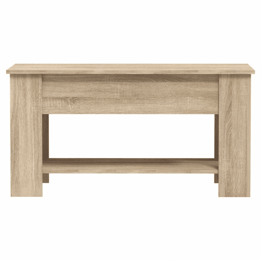Mesa de Centro, Mesa baixa, 101x49x52 cm madeira processada carvalho sonoma