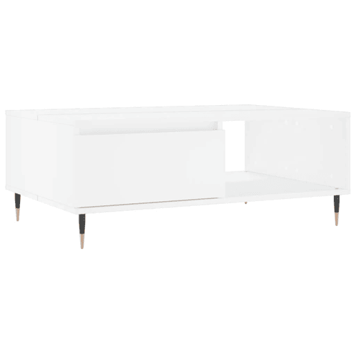 Mesa de Centro, Mesa baixa, 90x60x35 cm derivados de madeira branco