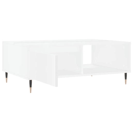 Mesa de Centro, Mesa baixa, 90x60x35 cm derivados de madeira branco