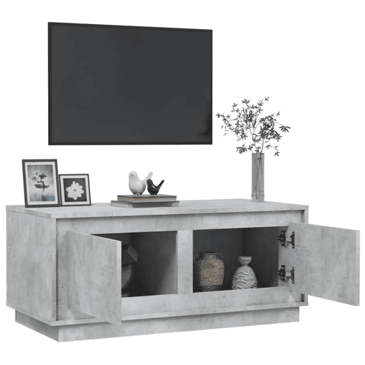 Mesa de Centro, Mesa baixa, 102x50x44 cm derivados de madeira cinza cimento