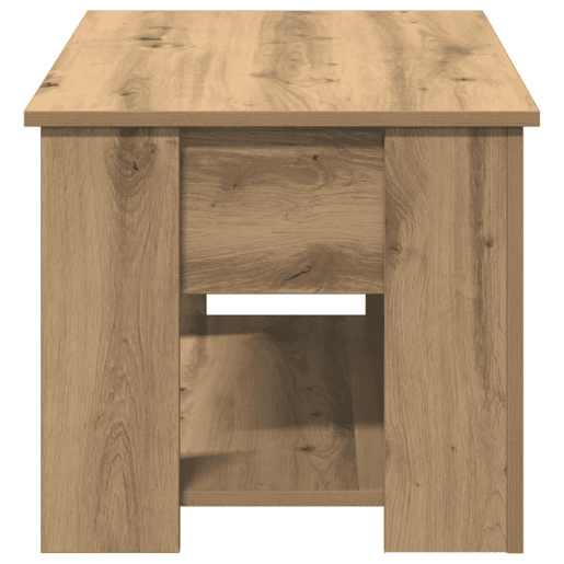 Mesa de Centro, Mesa baixa, 79x49x41 cm derivados madeira carvalho artisiano
