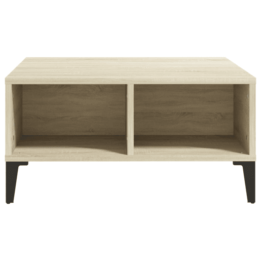 Mesa de Centro, Mesa baixa, 60x60x30 cm derivados de madeira carvalho sonoma