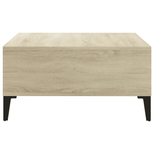 Mesa de Centro, Mesa baixa, 60x60x30 cm derivados de madeira carvalho sonoma