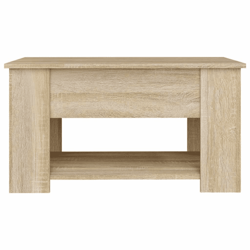 Mesa de Centro, Mesa baixa, 79x49x41 cm madeira processada carvalho sonoma