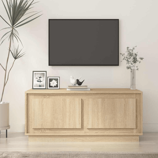 Mesa de Centro, Mesa baixa, 102x50x44 cm derivados madeira carvalho sonoma