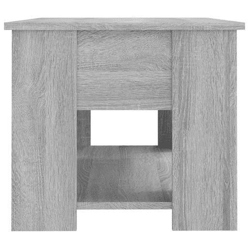 Mesa de Centro, Mesa baixa, 79x49x41cm derivados de madeira cinzento sonoma