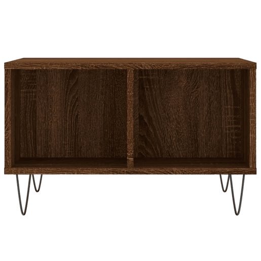 Mesa de Centro, Mesa baixa, 60x50x36,5cm derivados madeira carvalho castanho