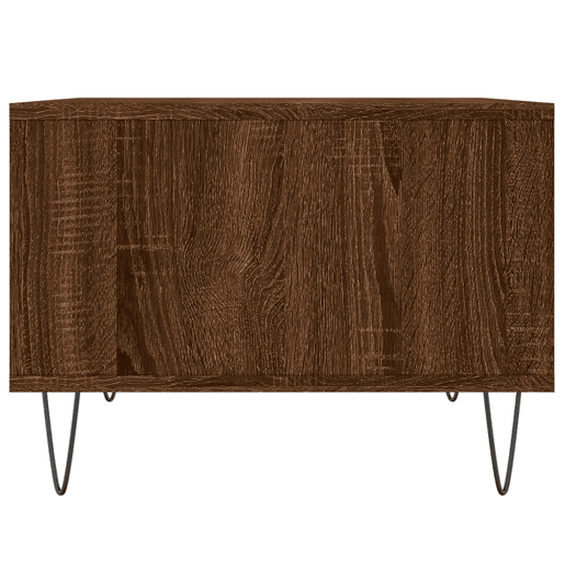 Mesa de Centro, Mesa baixa, 60x50x36,5cm derivados madeira carvalho castanho