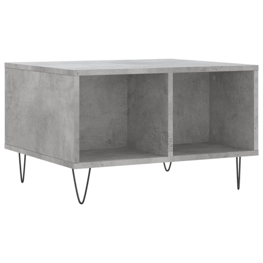 Mesa de Centro, Mesa baixa, 60x50x36,5 cm derivados de madeira cinza cimento