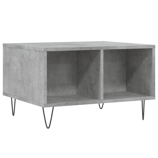 Mesa de Centro, Mesa baixa, 60x50x36,5 cm derivados de madeira cinza cimento