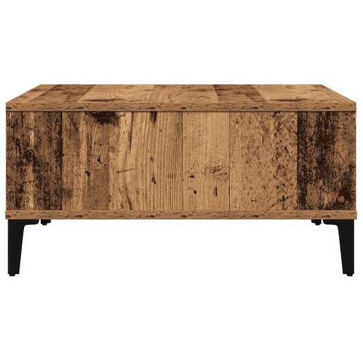 Mesa de Centro, Mesa baixa, Madeira Antiga 60 x 60 x 30 cm