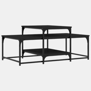 Mesa de Centro, Mesa baixa, 102x60x45 cm derivados de madeira preto