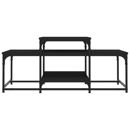 Mesa de Centro, Mesa baixa, 102x60x45 cm derivados de madeira preto