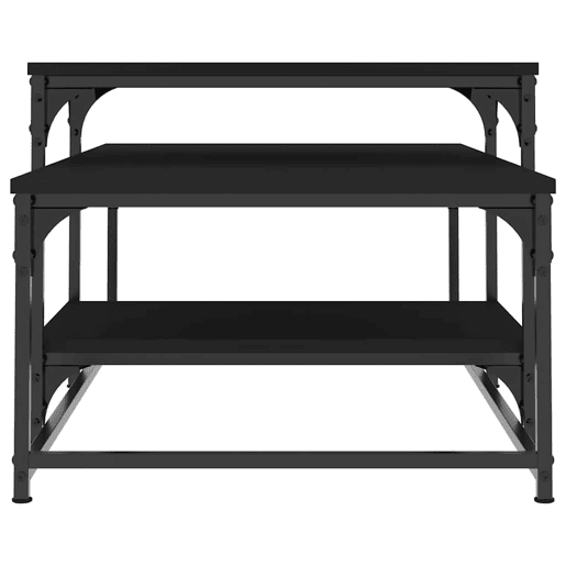 Mesa de Centro, Mesa baixa, 102x60x45 cm derivados de madeira preto
