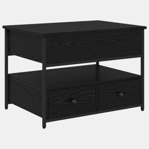 Mesa de Centro, Mesa baixa, com gaveta Carvalho Preto 70 x 50 x 54.5 cm