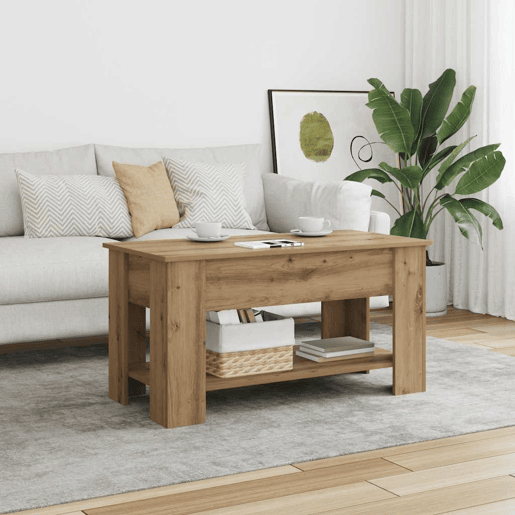 Mesa de Centro, Mesa baixa, em carvalho artesanal 101x49x52 cm