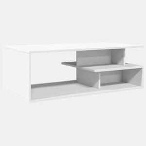 Mesa de Centro, Mesa baixa, 102x55x35 cm derivados de madeira branco