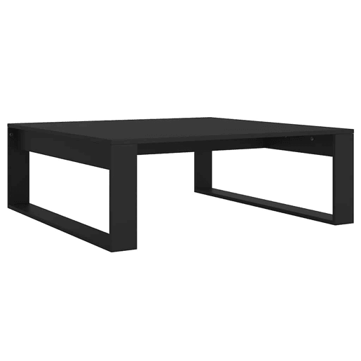 Mesa de Centro, Mesa baixa, 100x100x35 cm derivados de madeira preto