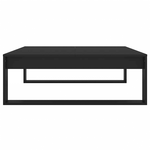 Mesa de Centro, Mesa baixa, 100x100x35 cm derivados de madeira preto