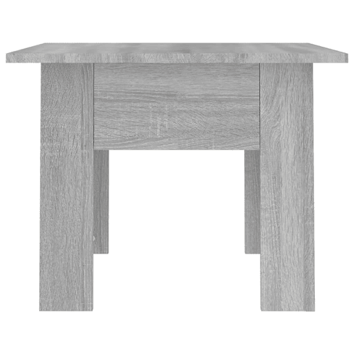 Mesa de Centro, Mesa baixa, 55x55x42 cm aglomerado cor sonoma cinzento