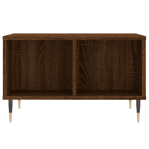 Mesa de Centro, Mesa baixa, 60x50x36,5cm derivados madeira carvalho castanho