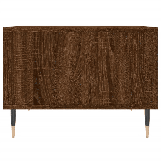 Mesa de Centro, Mesa baixa, 60x50x36,5cm derivados madeira carvalho castanho